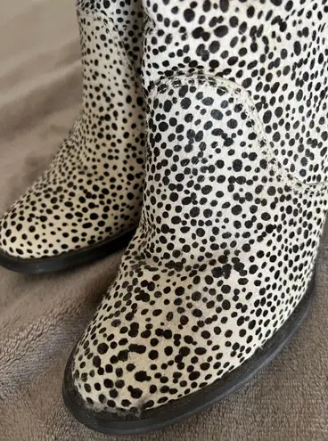 Very Volatile Spotted Hide Booties