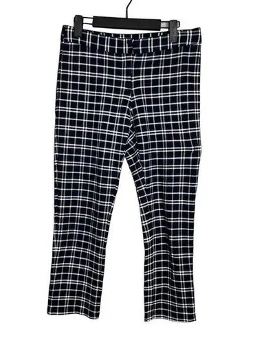 Amanda & Chelsea  Black & White Windowpane Grid Crop Ankle Pants Size 4