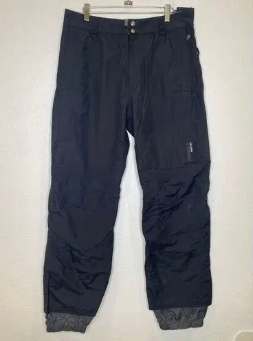 Burton Formula Women’s Blk Snowboarding Pants Sz Lg Zippers Pockets Winter Warm