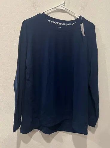 Lands' End Women's Navy Blue PJ Top by   - Image 1