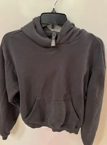 SKIMS Boyfriend Fleece Hoodie in Ash XS (See pictures there is a flaw