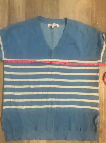 Workshop Republic Clothing Sz Sm Striped V-Neck Pullover Sweater