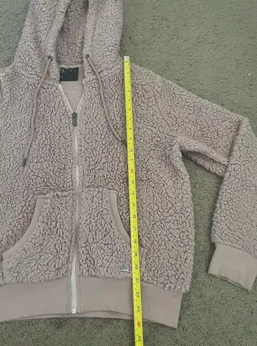 Marc New York (MNY) Teddy Bear Sherpa Faux Fur Zip-Up Hoodie Sweatshirt