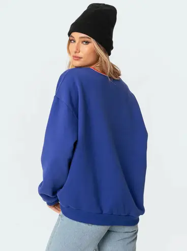 Edikted Dallas Blue Sweatshirt