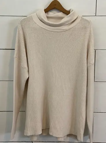 Cyrus Devotion by Cream Cowl Neck Tunic Sweater. Size Large. New With Tags.
