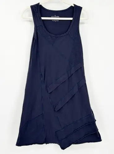 Neon Buddha Womens Cotton Summer Lounge Lagenlook Layered Tank Dress Size S Navy Blue
