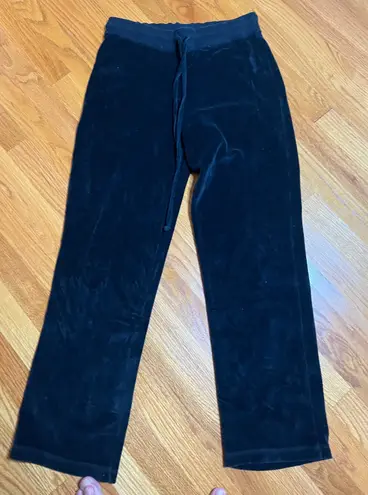 Bill Blass Vintage Velour Lounge Pants Drawstring Waist Casual Comfy Soft S