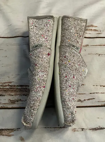 Toms CANDY CANE GLITTER PARTY CLASSIC SLIP ONS