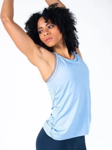 Spalding Women's High Neck Thin Straps Shirred Side Ruched Racerback Tank XS