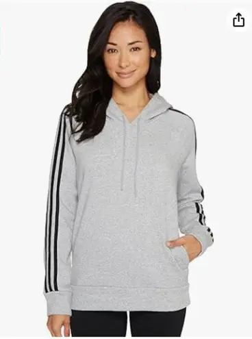 Adidas  Womens Athletics Essential Cotton Fleece 3 Stripe Pullover Hoodie Size XL