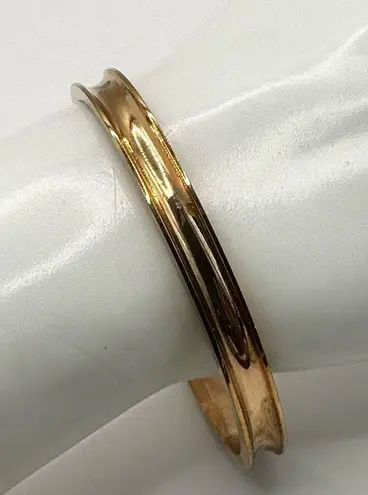 Live what you love gold tone inspirational cuff bracelet