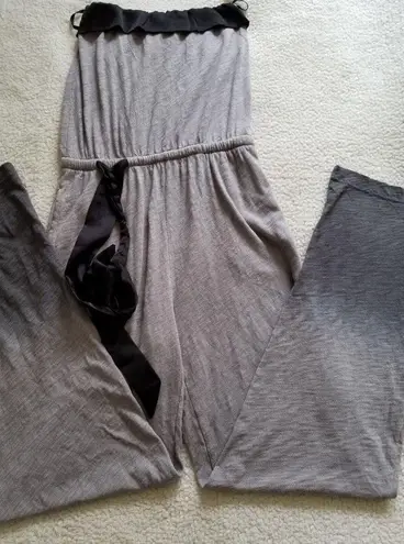 ATM Anthony Thomas Melillo Ombr'e Slub Jersey Jumpsuit Concrete Gunmetal Sz XS