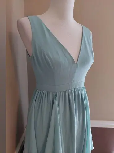 Ripple Mint Green Seafoam Ruffle Skirt V