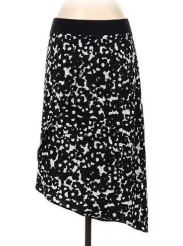 CAbi Women’s  Dixon black and white asymmetric  midi skirt size medium style 5321