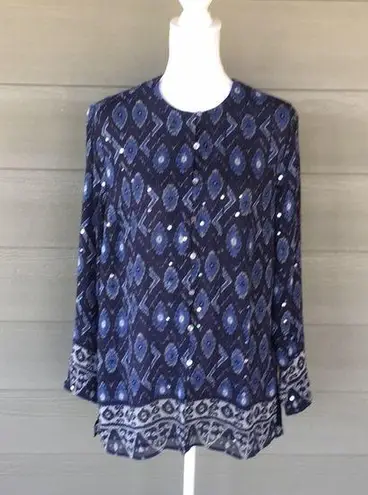 Laura Ashley Sequined Silk Blouse