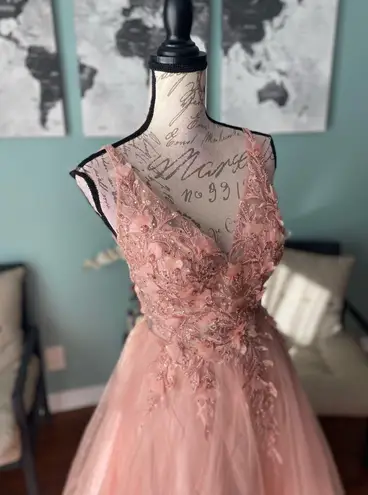 Blush Prom Dress Ball Gown A