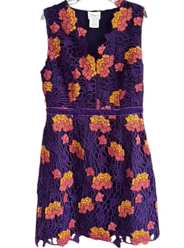 Foxiedox EUC Anthropologie Dolores Floral Crochet Dress Size 6