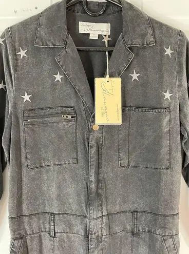 Vintage Havana Grey Star Jumpsuit Coveralls size Small NEW