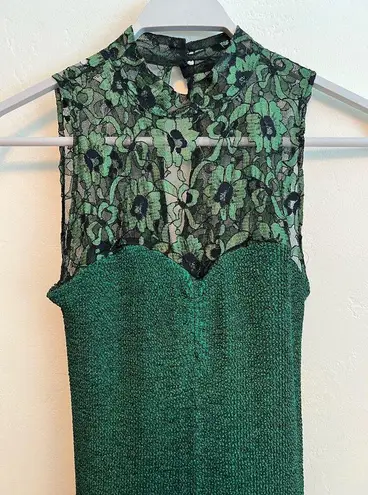 All that jazz Vintage Emerald Green Dress Size: 3 / 4 (Small) 90's 80's Prom