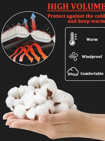 Cropped Puffer Jacket Black Size L