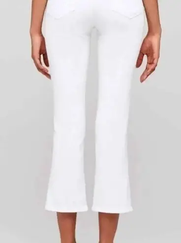 L'Agence L’Agence Nadia High Rise Cropped Straight Blanc White Capri Jeans Revolve