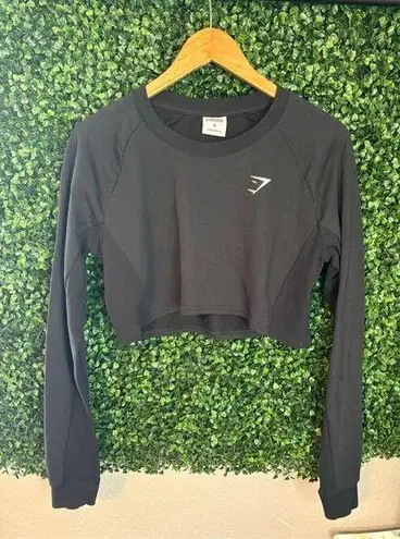 Gymshark  Cropped Sweatshirt Long Sleeve Size Medium