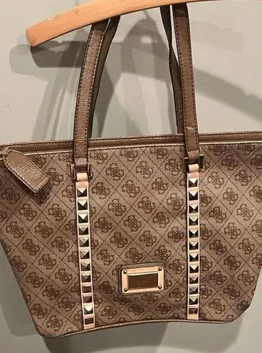 Guess  LOGO REMIX SATCHEL REMIX SIGNATURE TOTE SHOPPER BAG SS452706 $128.00