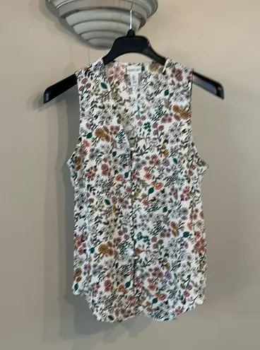 Rachel Zoe button front floral tank