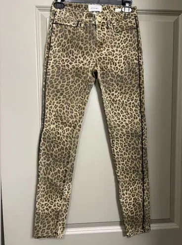 frame denim Frame Le Skinny De Jeanne Leopard Print Jeans - Size 25