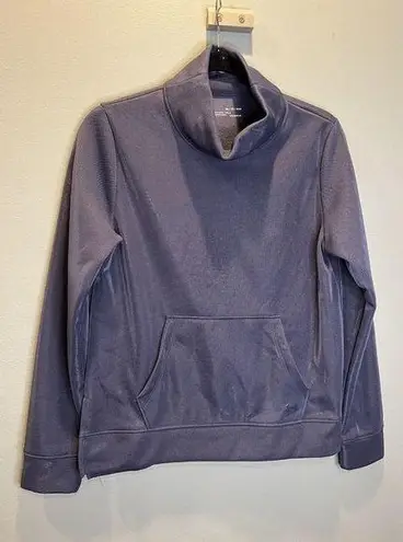 Under Armour NWT  Shimmering Lined Fleece Tunic Sweatshirt‎ Sz Med Purple/Gray