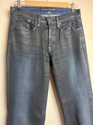 Ralph Lauren Black Label Boot Cut 380 Jeans in Coated Indigo Sz. 28 Blue