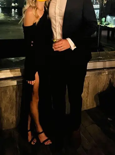 Katie May MOJAVE Single Long Sleeve Gown black XS