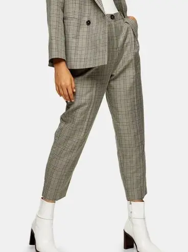 Topshop NWT Toyshop TALL Mint Check Ovoid Peg Pants