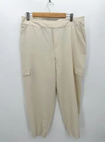 Soft Surroundings  Cream Beige Go Lively Cargo Pants Neutral Basic Womens Large