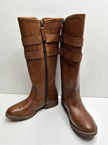 Bed Stu Roan By  Leather Riding Boots Size 6.5 With Metal Buckles in Brown