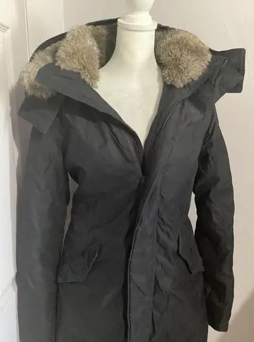 Babaton Aritzia  Black Oskar Parka Size Small Hooded