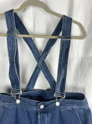 Gap  Wide Leg Button Fly Suspender Overalls Urban Jeans‎ Women’s Sz 10