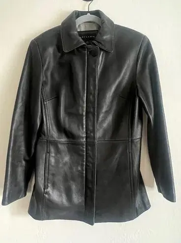 Gallery Super soft black leather  jacket Size S