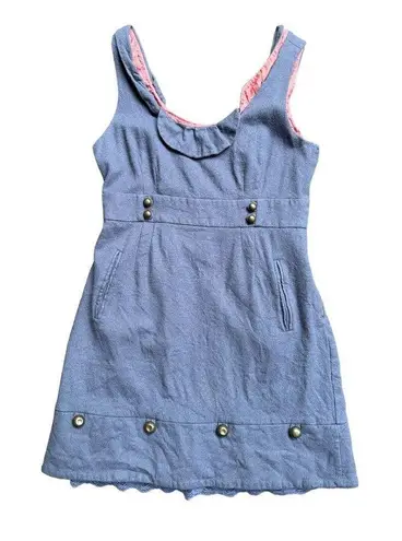 Moulinette Soeurs Anthropologie Familiar Places Wool A Line Shift Dress Size 10P