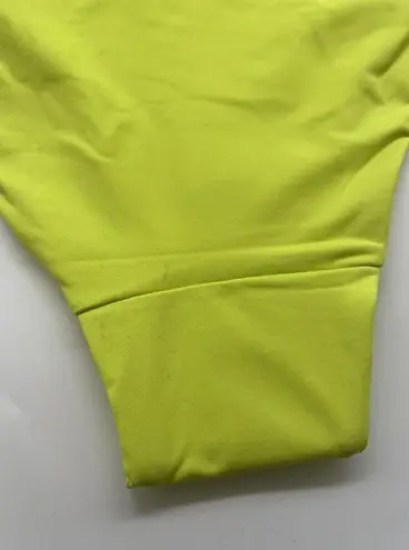 ANDIE NWT The Banded Cheeky Bottom Neon Lemon Swim Suit Briefs Size Large