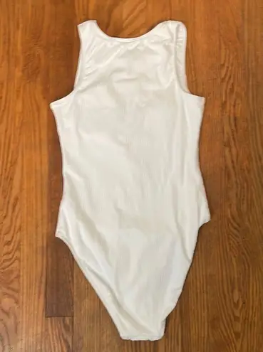 ANDIE  Swim The Malibu One Piece Swimsuit Ribbed White size S NWT