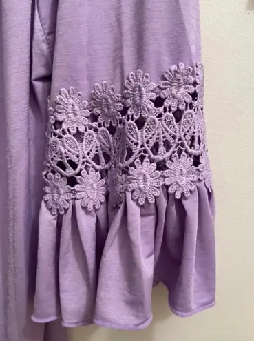 Winwin Lavender Bell Sleeve Tunic