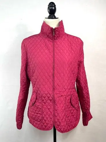 Geoffrey Beene Quilted Zip Up Jacket Size L