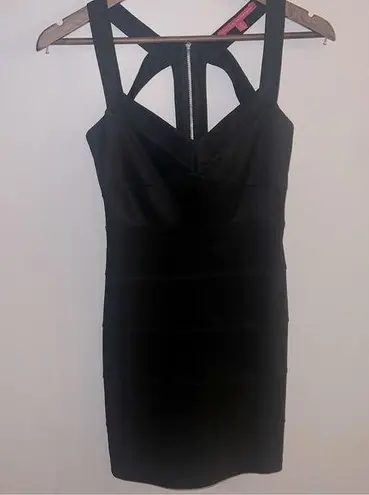 Walter Baker WALTER BY  Women’s Black Sleeveless Back Cut Out Bandage Mini Dress