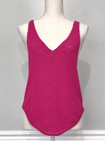 Free People Beach Fuchsia Boucle Sweater Knit Tank Top