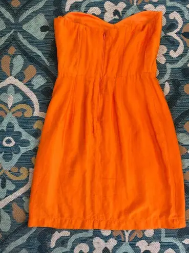 Judith March NWT Orange Strapless Game Day Dress Size Small
