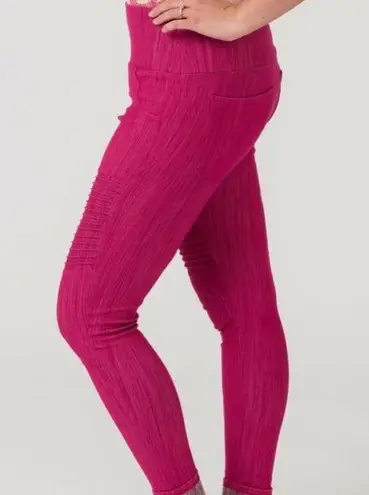 Agnes & Dora NWT Moto Jeggings | Raspberry | XS