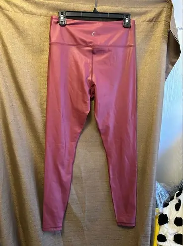 Zyia  Active Pant Light N Tight Legging Metallic Maroon High-Rise Size 12