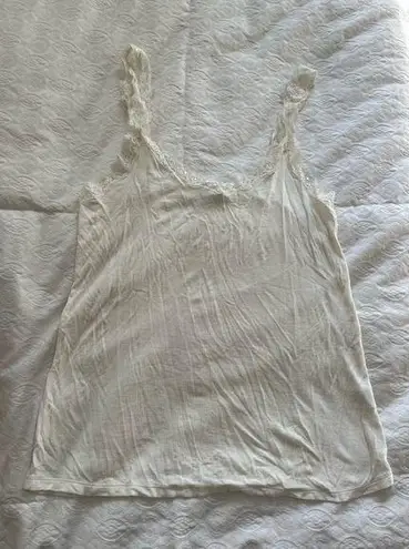 Nordstrom Like new:  lace cream tank top