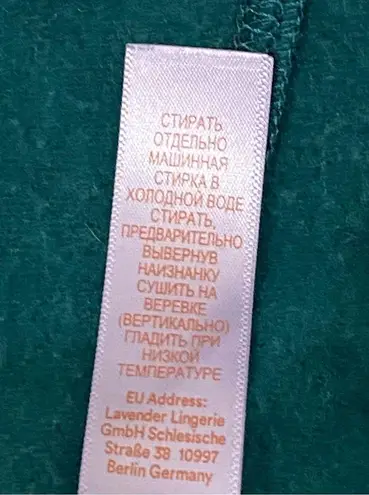 SAVAGE X FENTY Forever Savage Showgirl Short Robe Hunter Green XL/1X NWOT